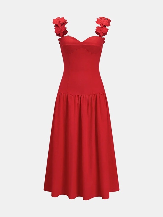 Dresses & Skirts - NWT 🌹 Commense Floral Strap Drop Waist Dress